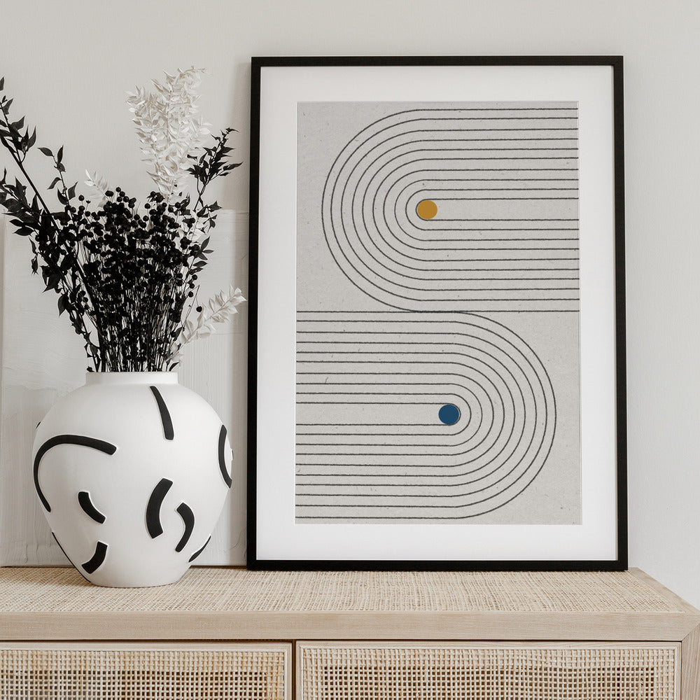 Binary Circles - Art Print by THE MIUUS STUDIO