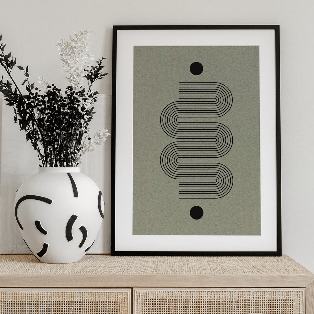 Curved Symmetry Path - Art Print by THE MIUUS STUDIO