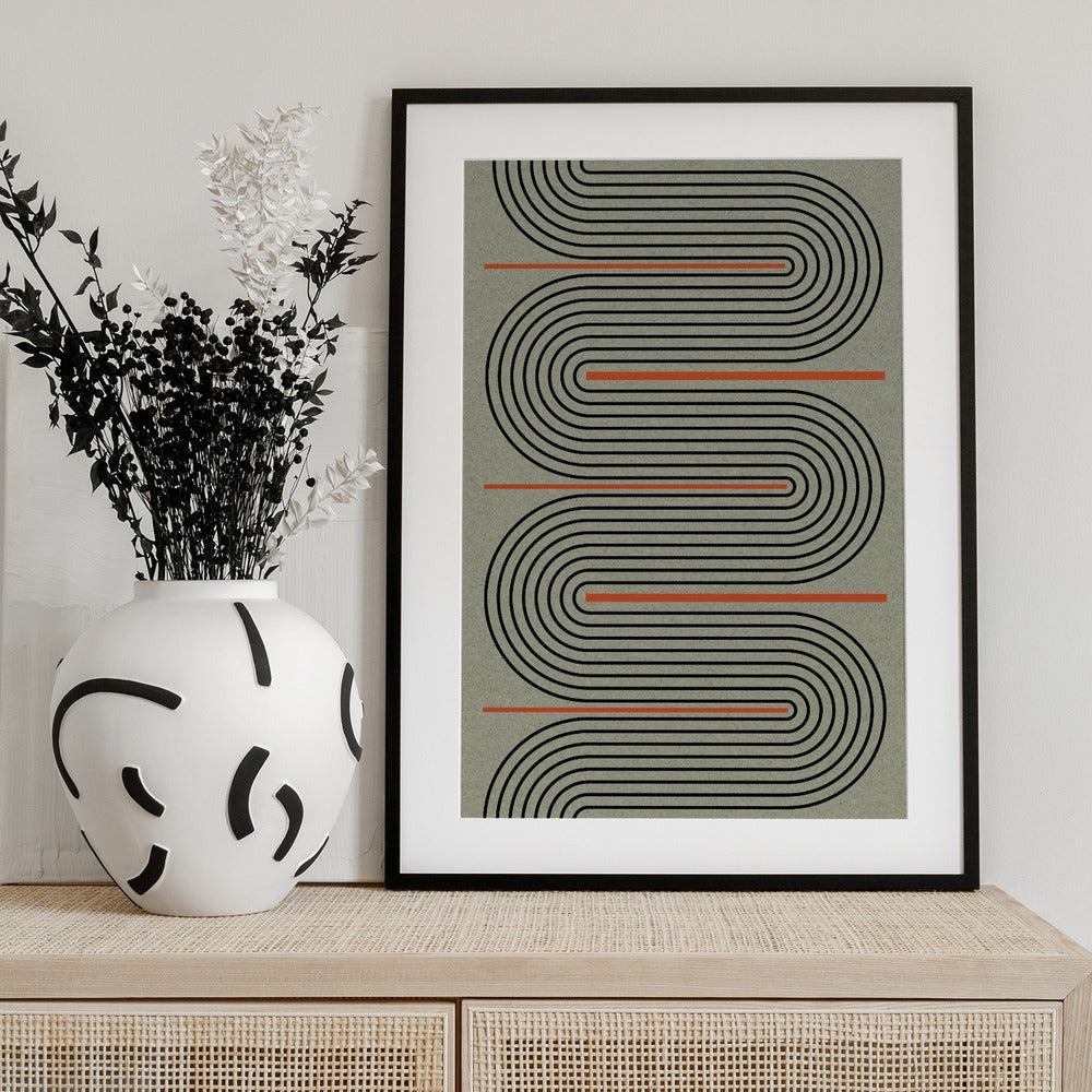 Curved Rhythms - Art Print by THE MIUUS STUDIO