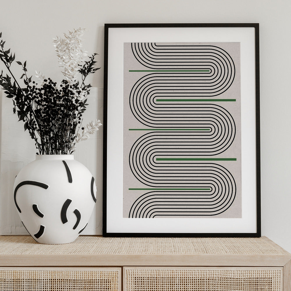 Curved Lines Dance - Art Print by THE MIUUS STUDIO