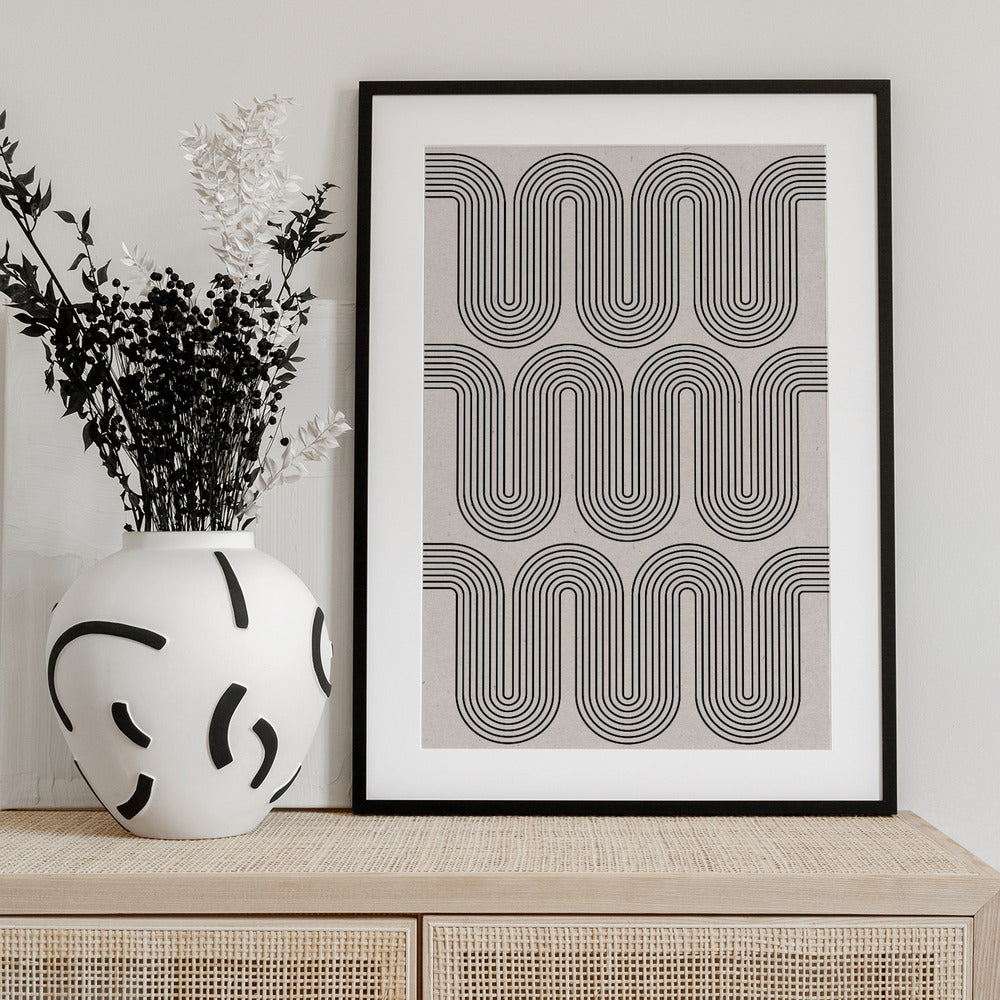 Retro Waves - Art Print by THE MIUUS STUDIO