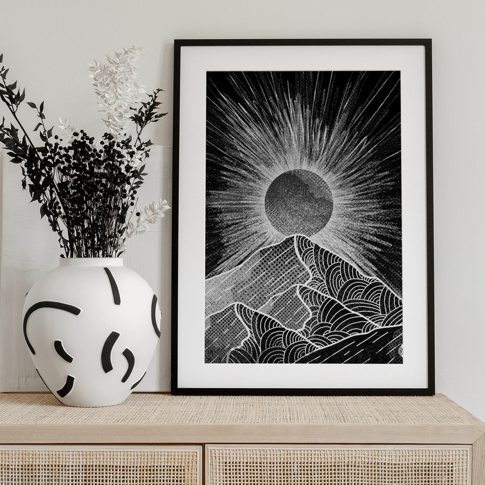 The Sunburst Peak - Art Print by Stephen Wade