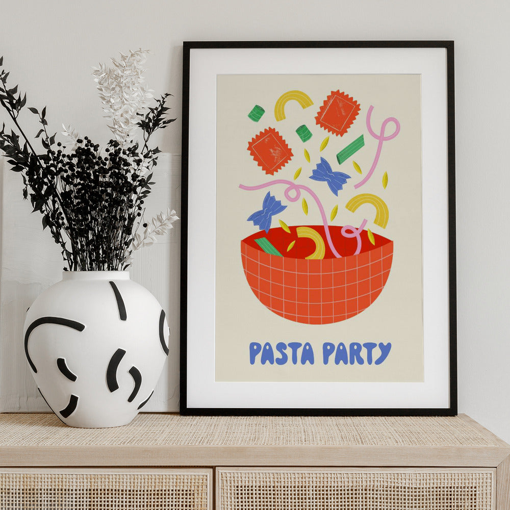 Pasta Party - Art Print by Melissa Donne