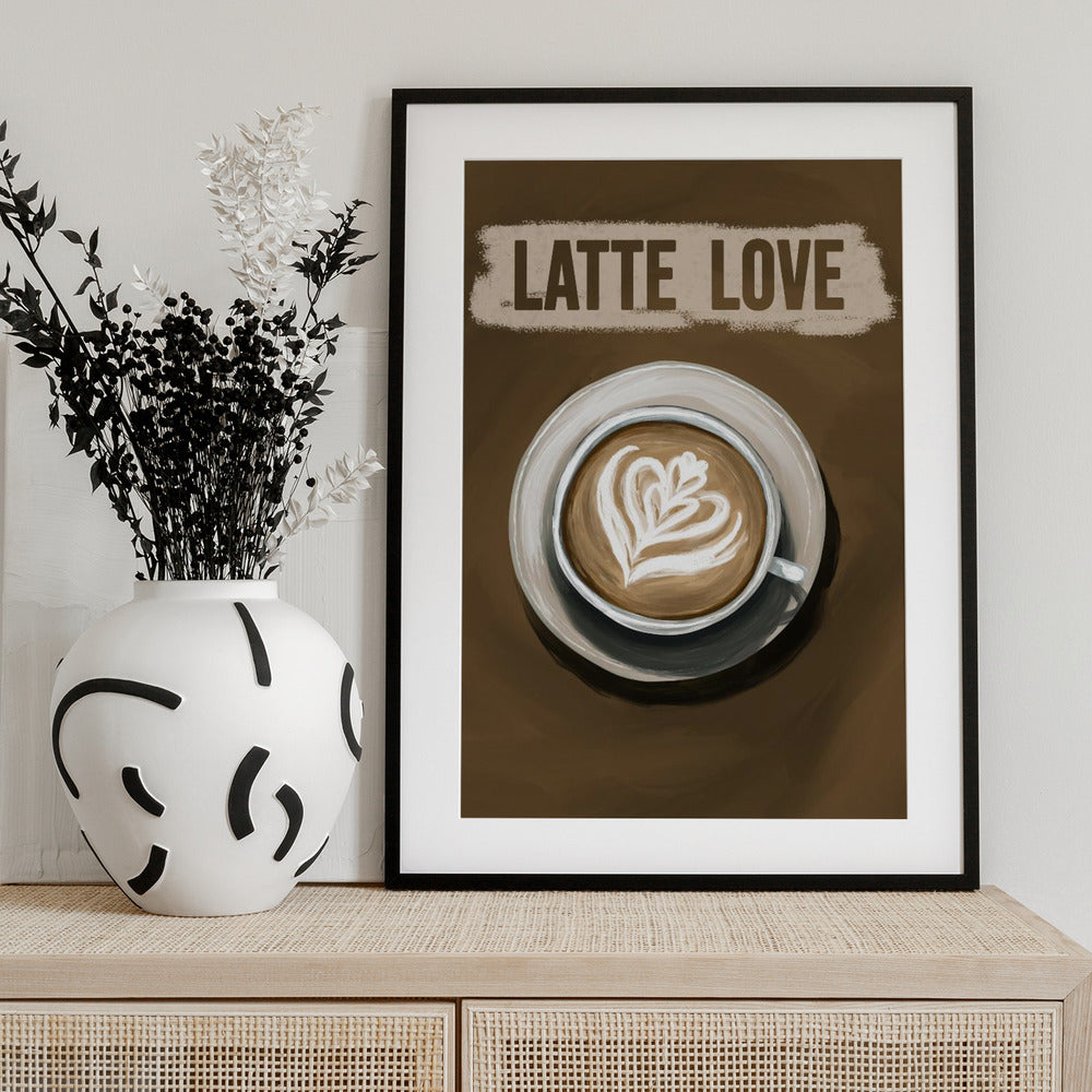 Latte Love - Art Print by EMELIEmaria