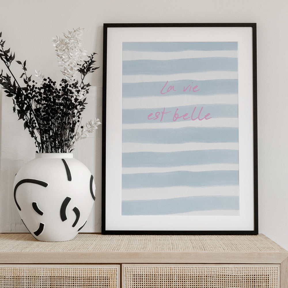 Stripes of Positivity - Art Print by uplusmestudio