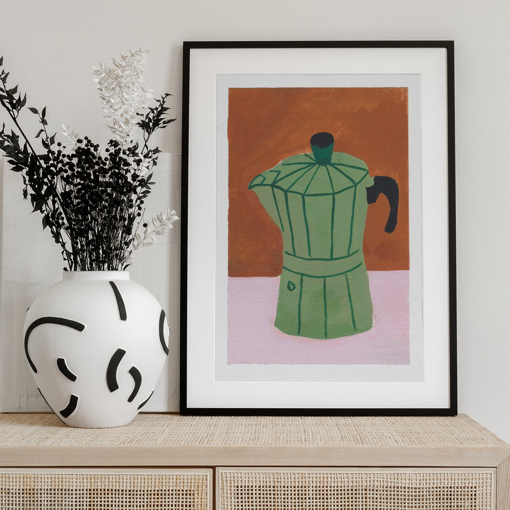 The Coffee Pot - Art Print by Emma Make