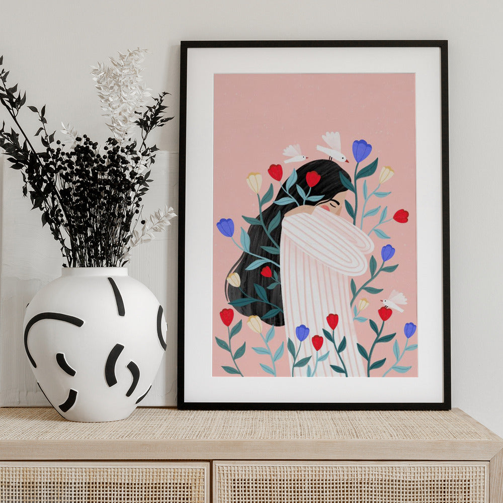 Blossoms and Serenity - Art Print by Bea Müller