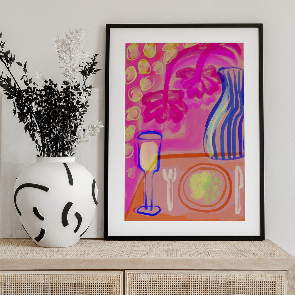 Vibrant Table Scene - Art Print by Treechild
