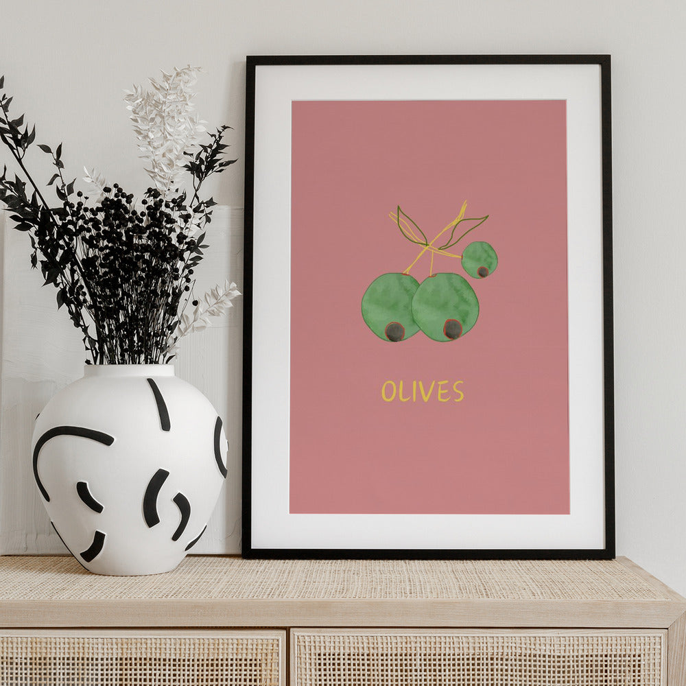 Olives in Pink - Art Print by ART of living