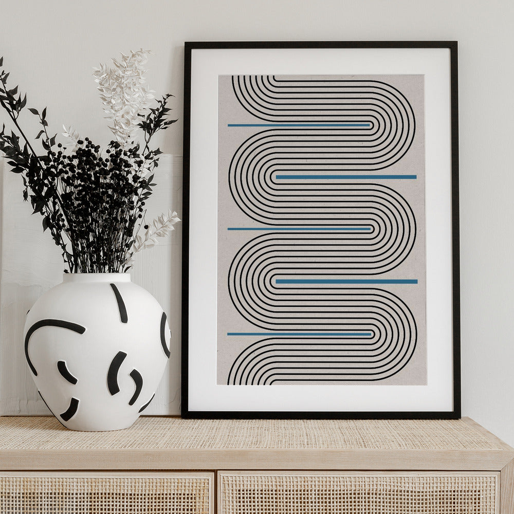 Curved Lines Harmony - Art Print by THE MIUUS STUDIO