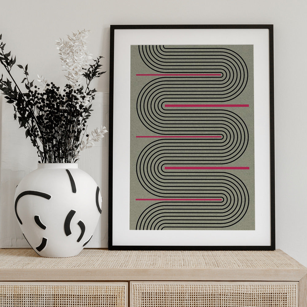 Endless Curves Maze - Art Print by THE MIUUS STUDIO