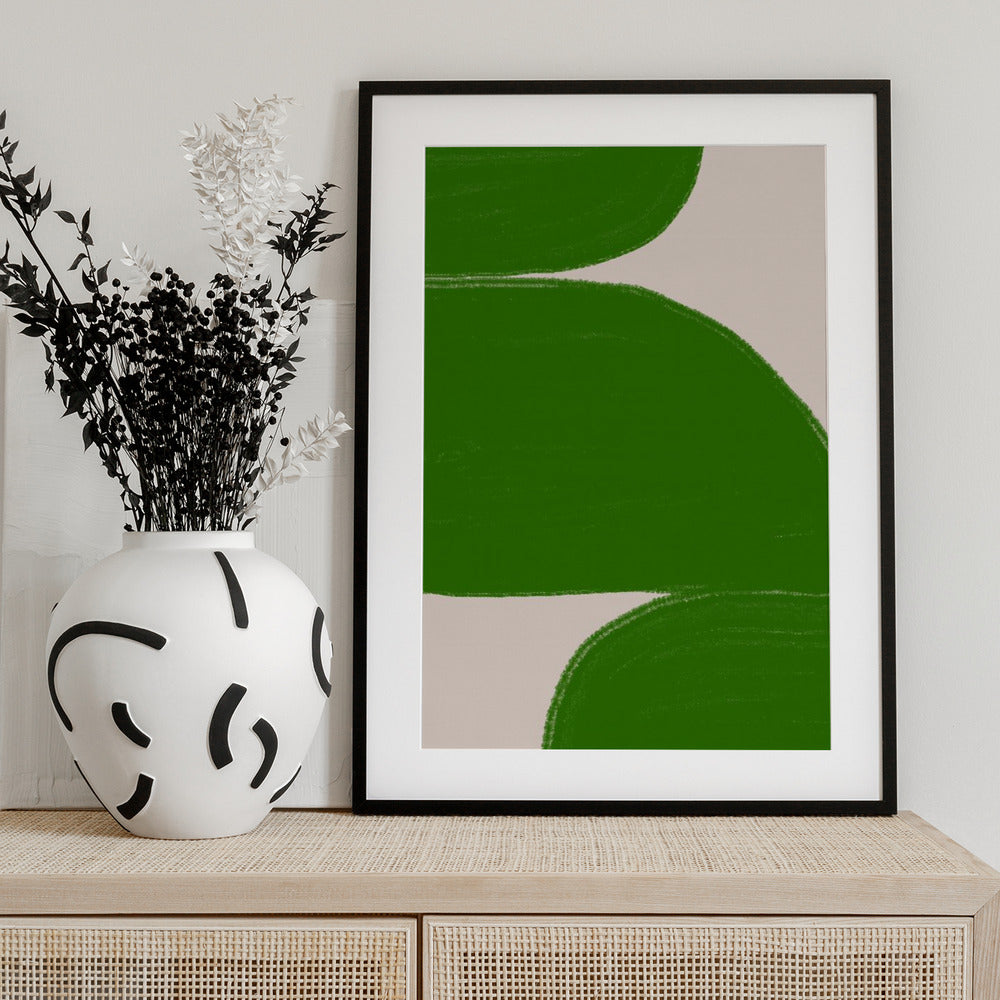 Green Waves Harmony - Art Print by THE MIUUS STUDIO