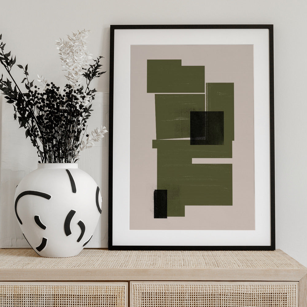 Structured Blocks - Art Print by THE MIUUS STUDIO