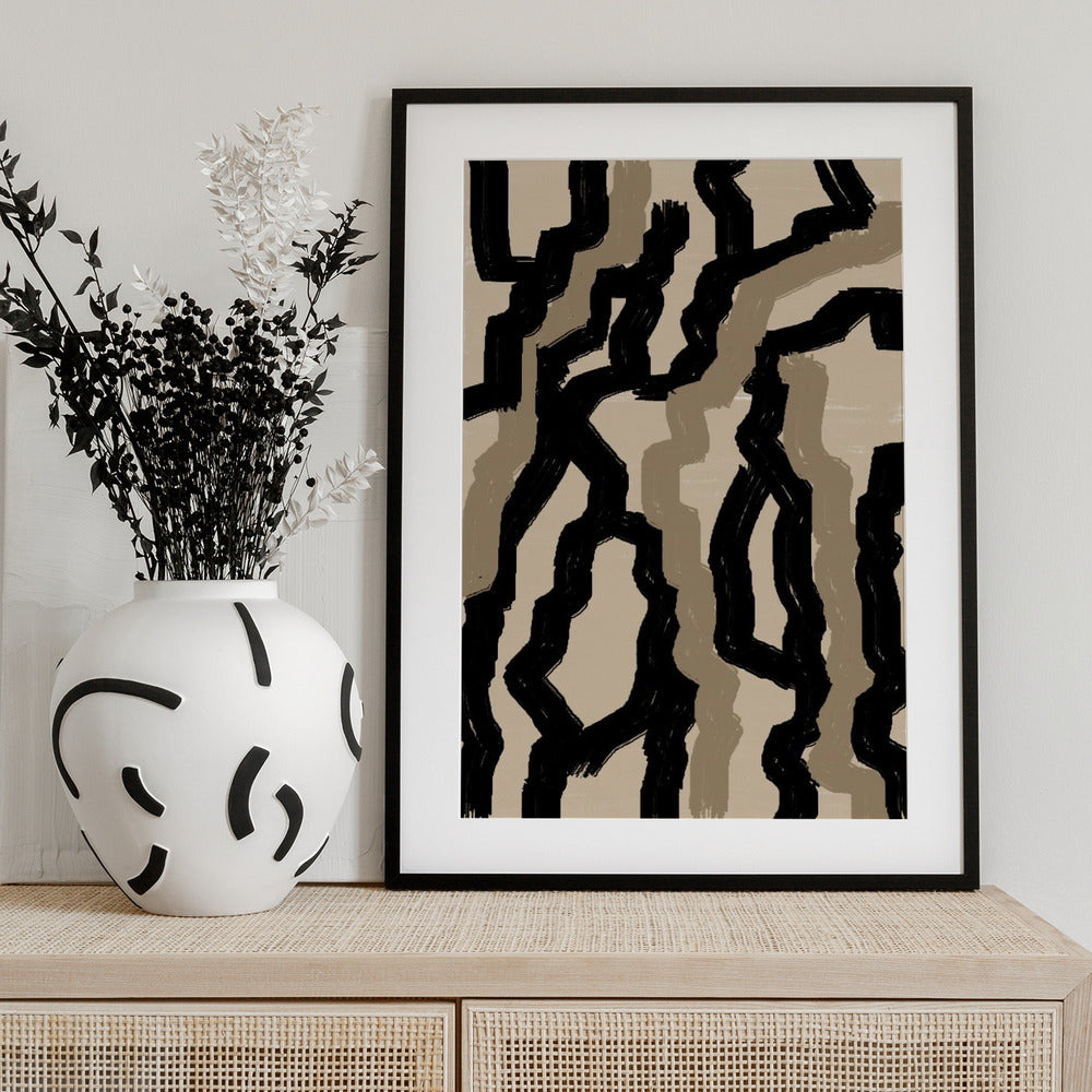 Zigzag Reflections - Art Print by THE MIUUS STUDIO
