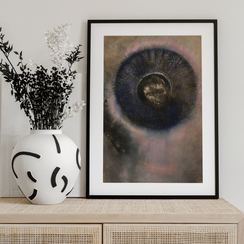 Head Within an Aureole - Art Print by Odilon Redon