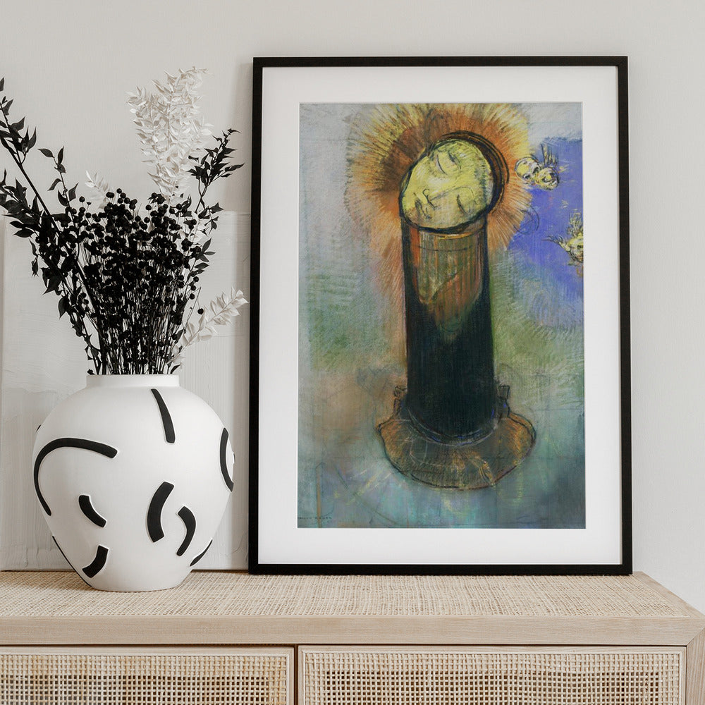 The Head of John the Baptist - Art Print by Odilon Redon