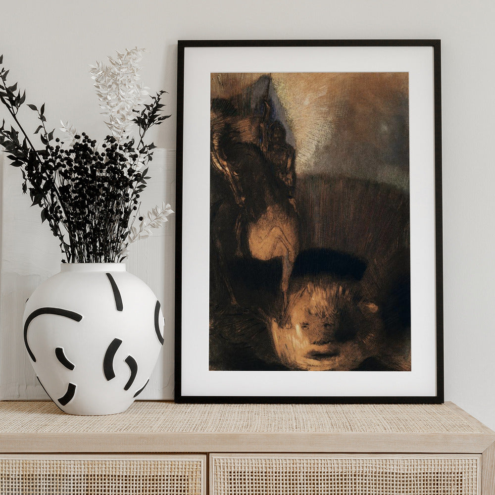 Saint George and the Dragon - Art Print by Odilon Redon