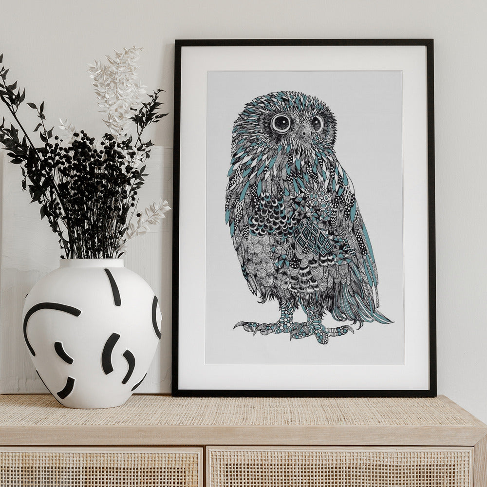 Baby Owl - Art Print by Nicole Bustamante