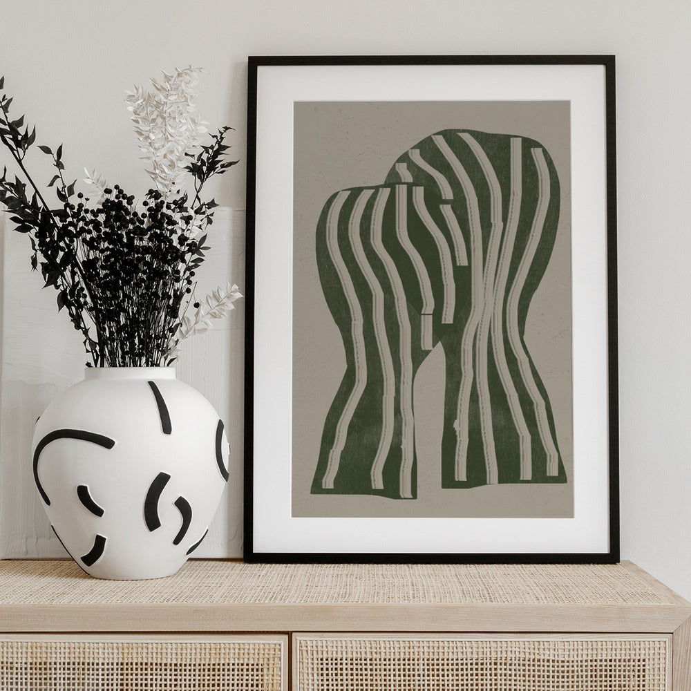 Curved Stripes - Art Print by THE MIUUS STUDIO