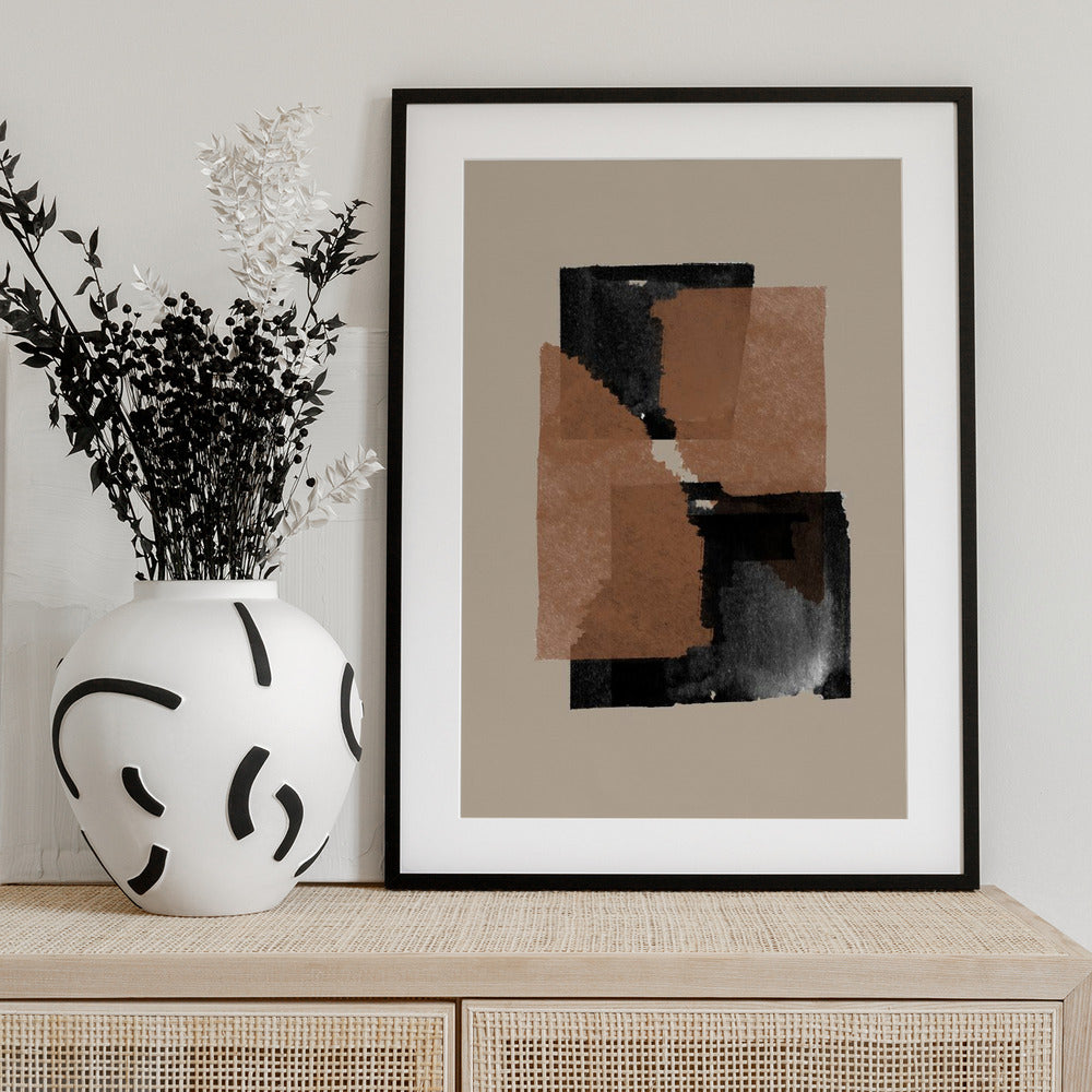 Earthy Blocks Blend - Art Print by THE MIUUS STUDIO