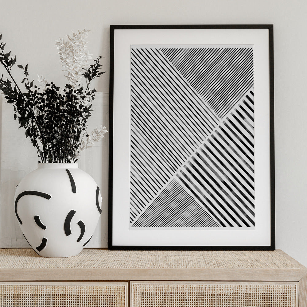 Diagonal Patterns - Art Print by THE MIUUS STUDIO
