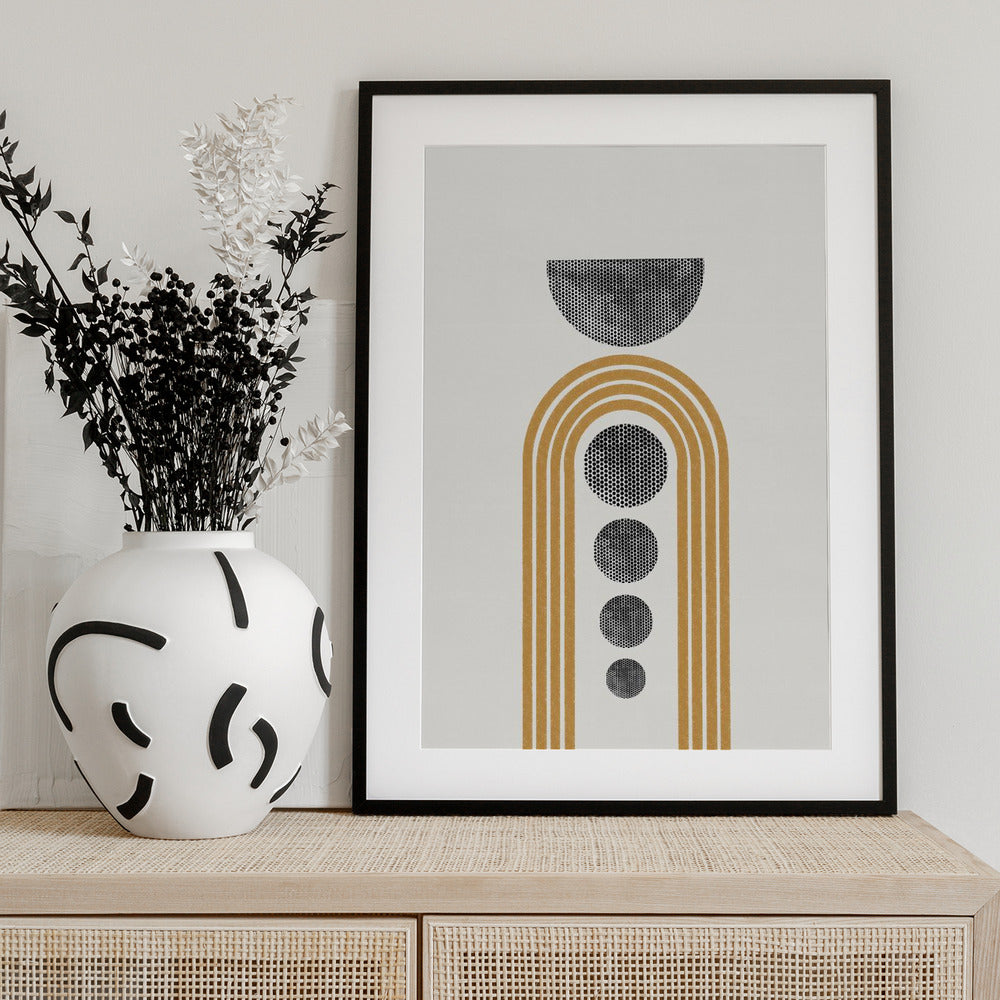 Geometric Echoes - Art Print by THE MIUUS STUDIO