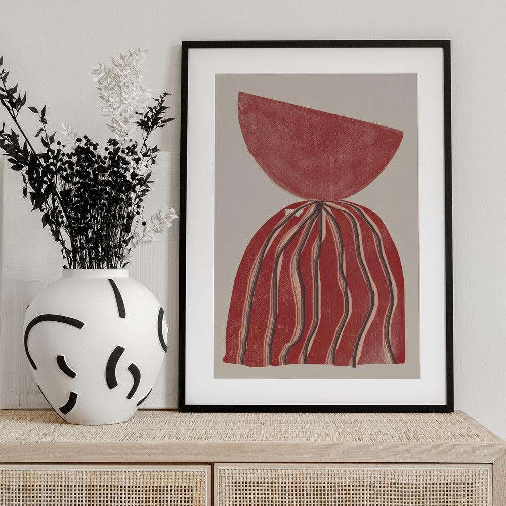 Crimson Silhouette - Art Print by THE MIUUS STUDIO