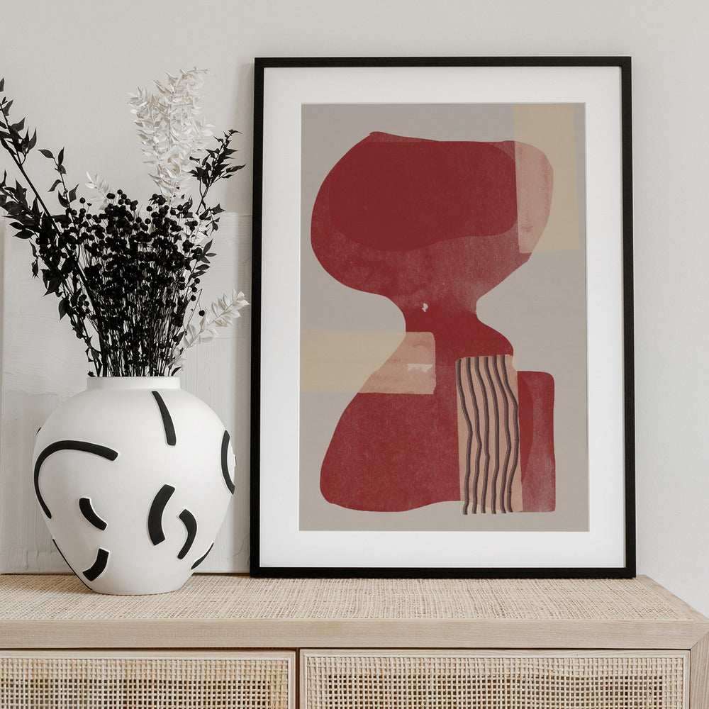 Crimson Harmony - Art Print by THE MIUUS STUDIO