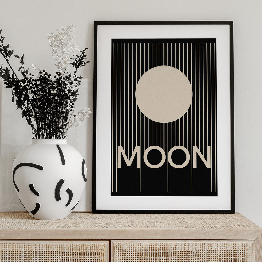 Moon - Art Print by Rosi Feist