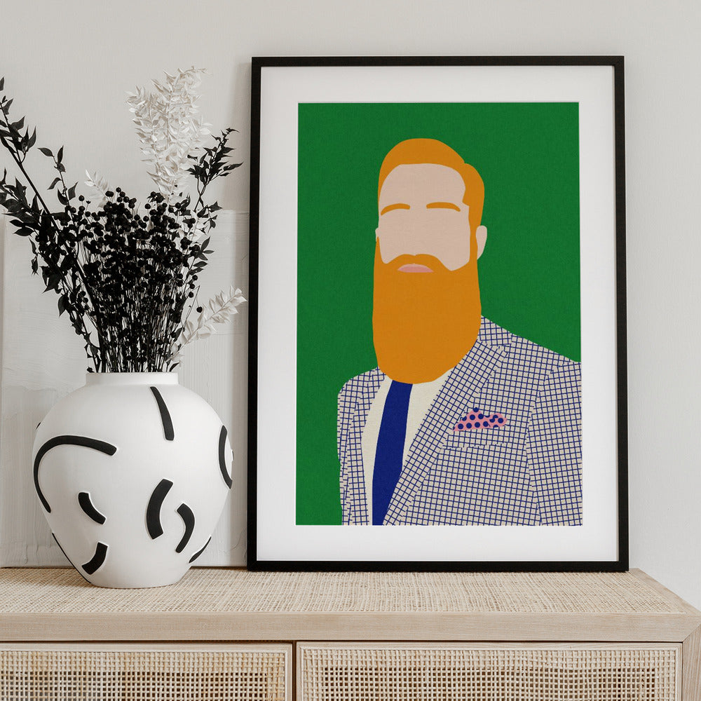 Men From Barber Shop - Art Print by Rosi Feist