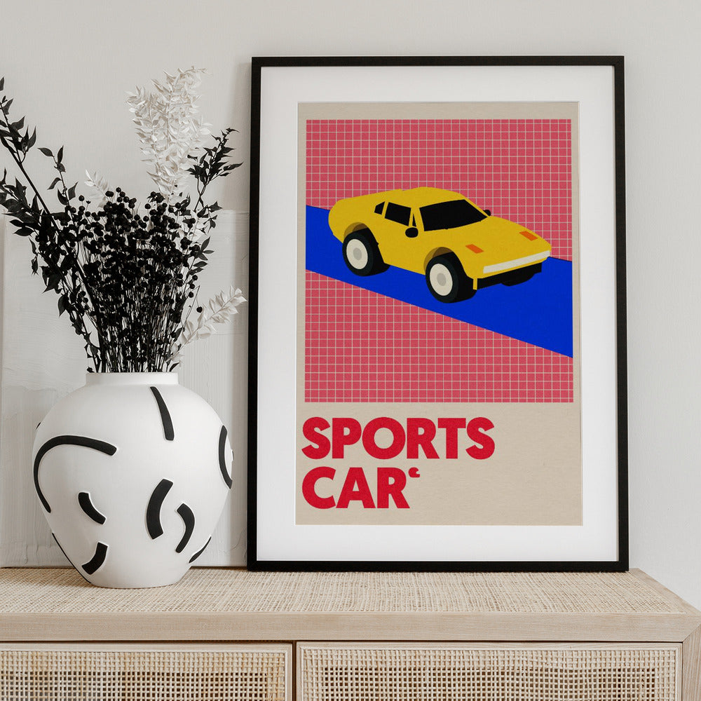 Sports Car - Art Print by Rosi Feist