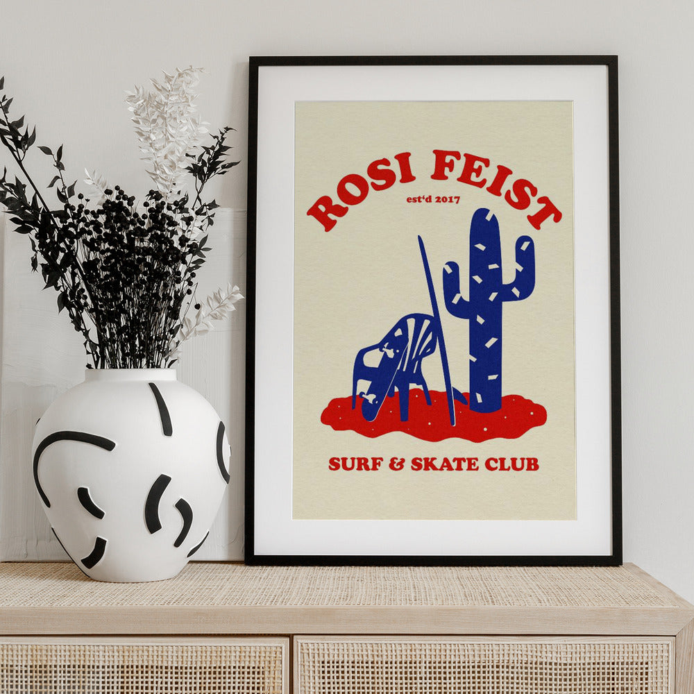 Rosi Feist Surf & Skate Club - Art Print by Rosi Feist