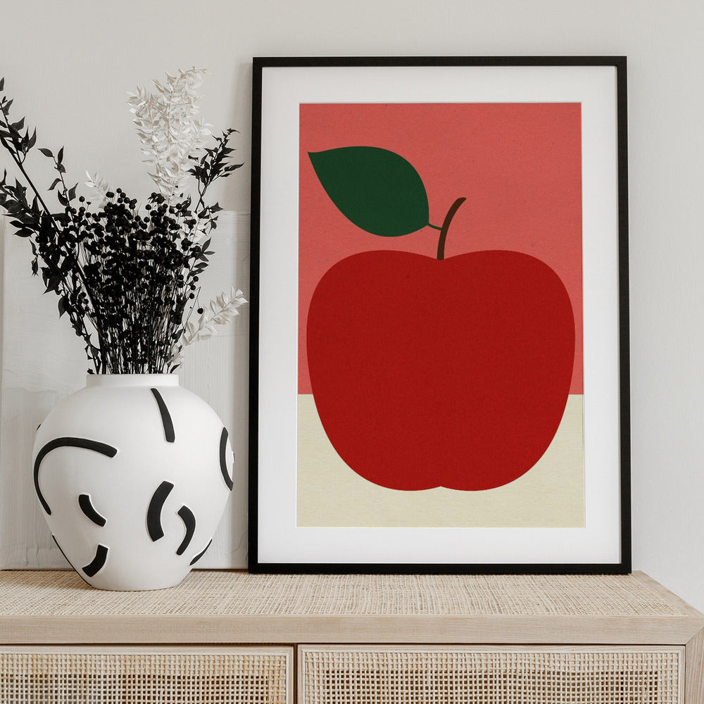Red Apple - Art Print by Rosi Feist