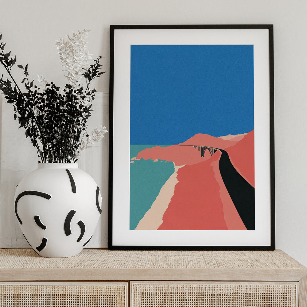 Pacific Coast Highway Big Sur - Art Print by Rosi Feist