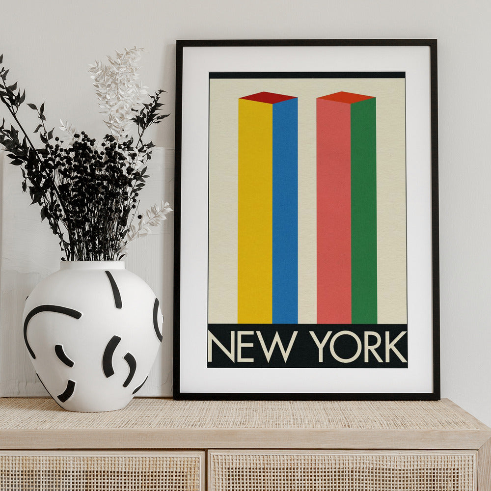 New York Twin Towers - Art Print by Rosi Feist