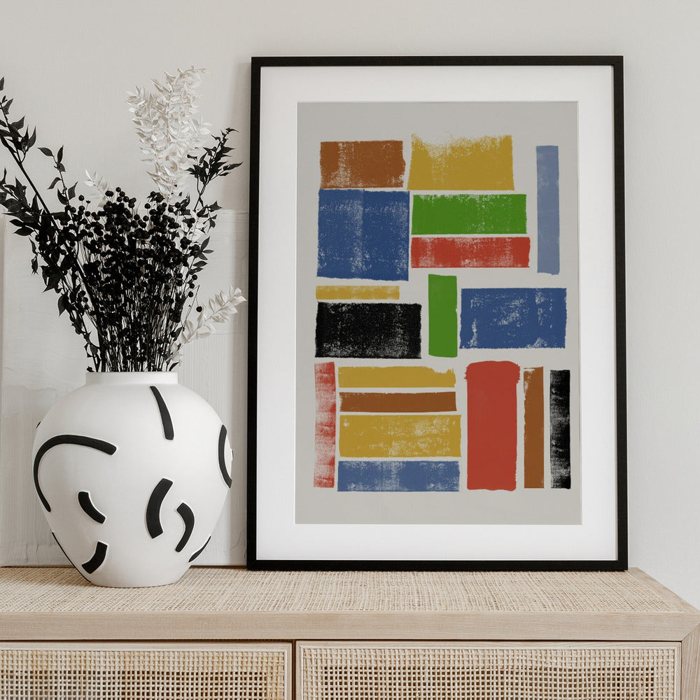 Color Block Harmony - Art Print by THE MIUUS STUDIO