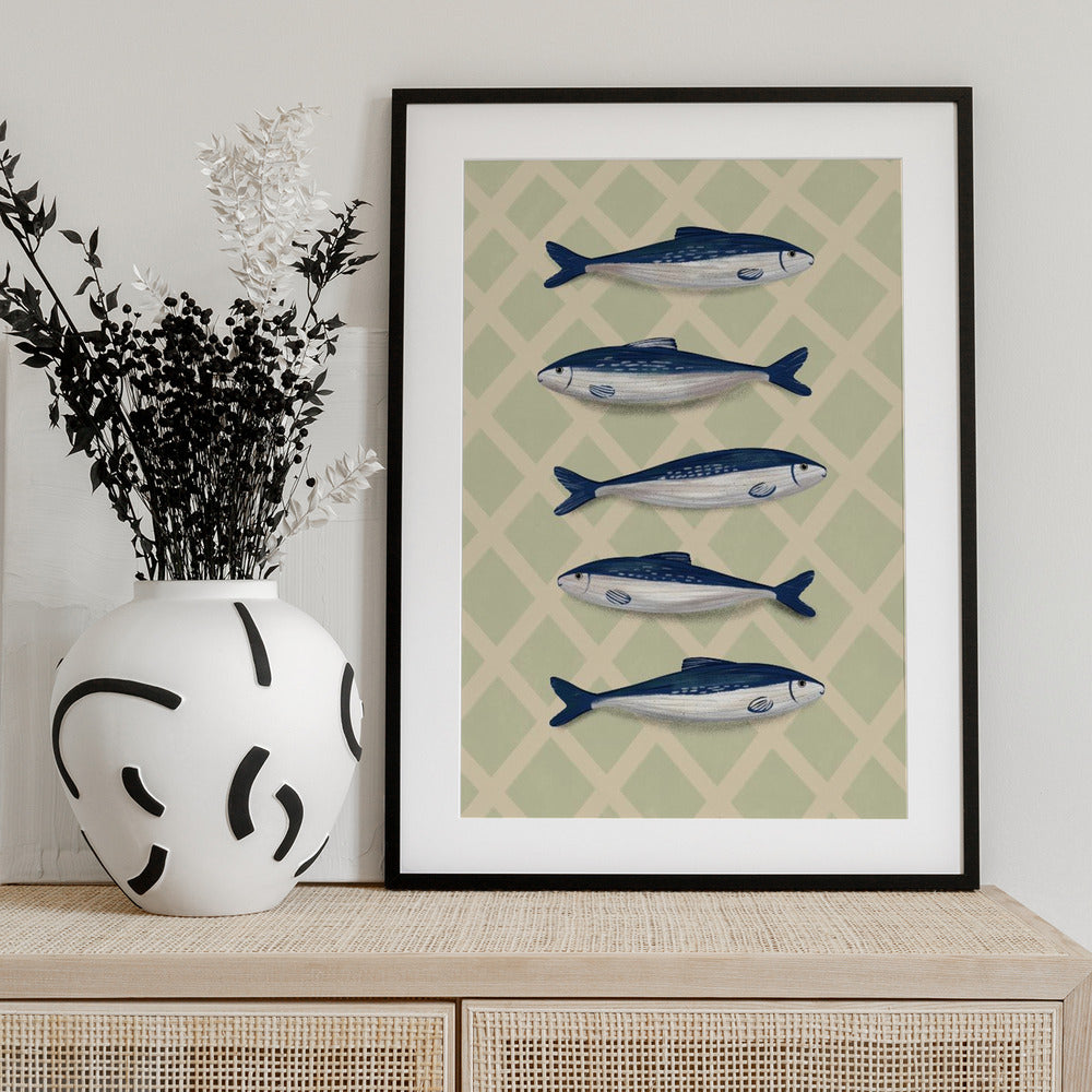 Sardines - Art Print by EMELIEmaria