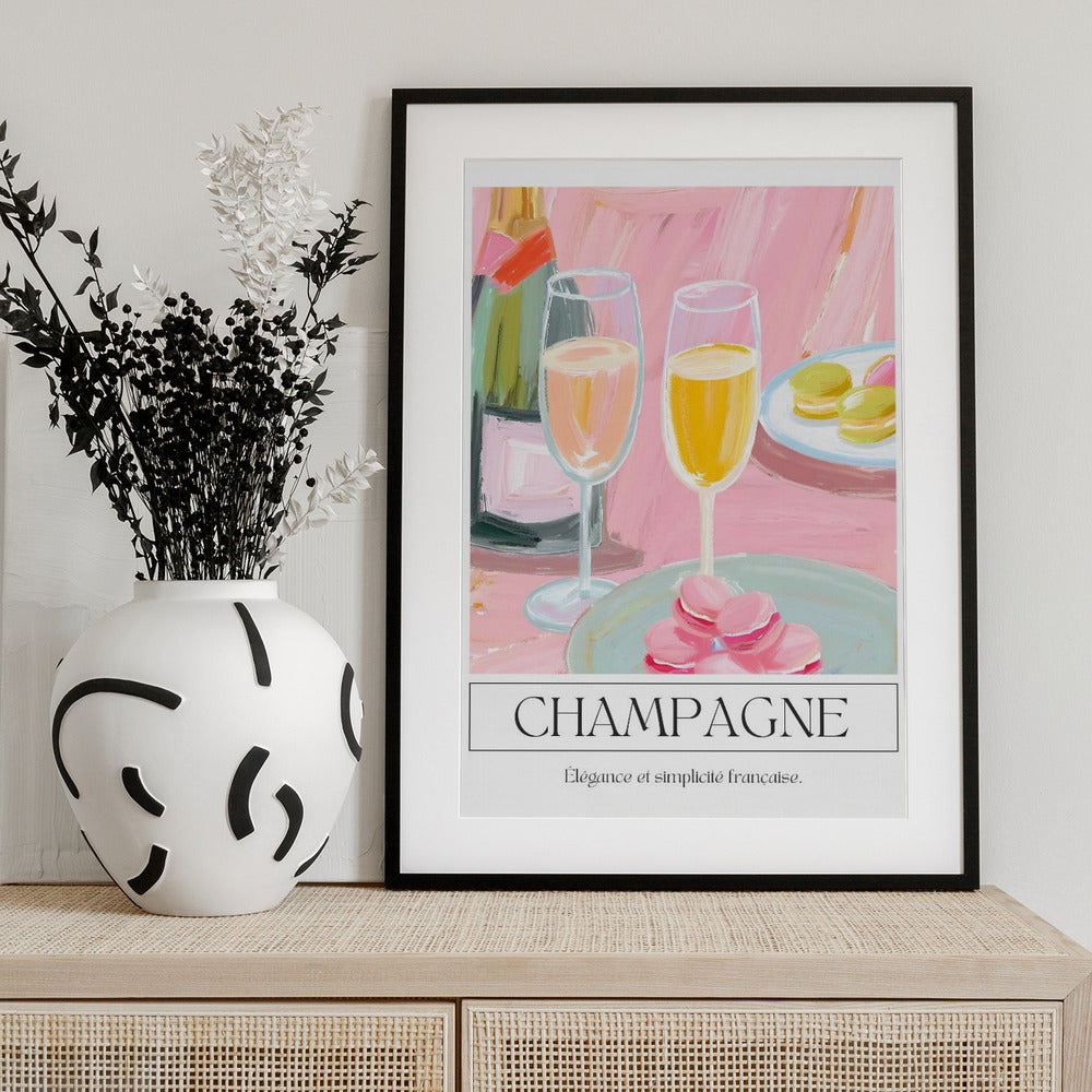 Champagne - Art Print by Ohkimiko