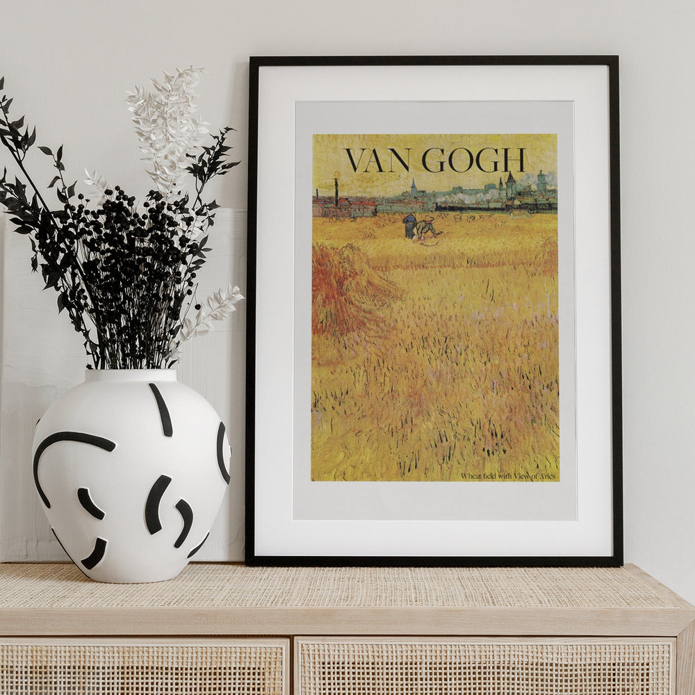 Wheat Field With View of Arles (1888) - Art Print by Vincent Van Gogh