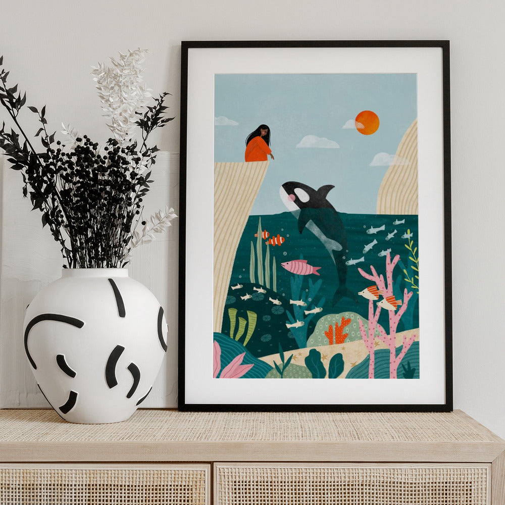 Underwater Scene - Art Print by Bea Müller