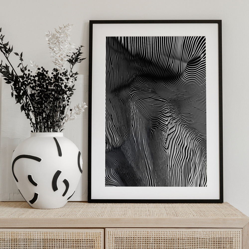 Zebra Flowform - Art Print by Minorstep