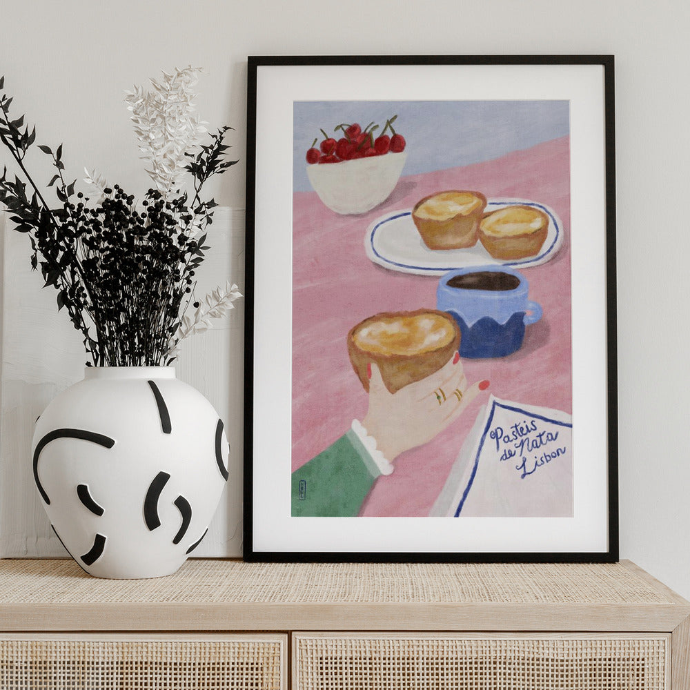 With Love From Lisbon - Food and Travel Art - Art Print by Dirkie Nell