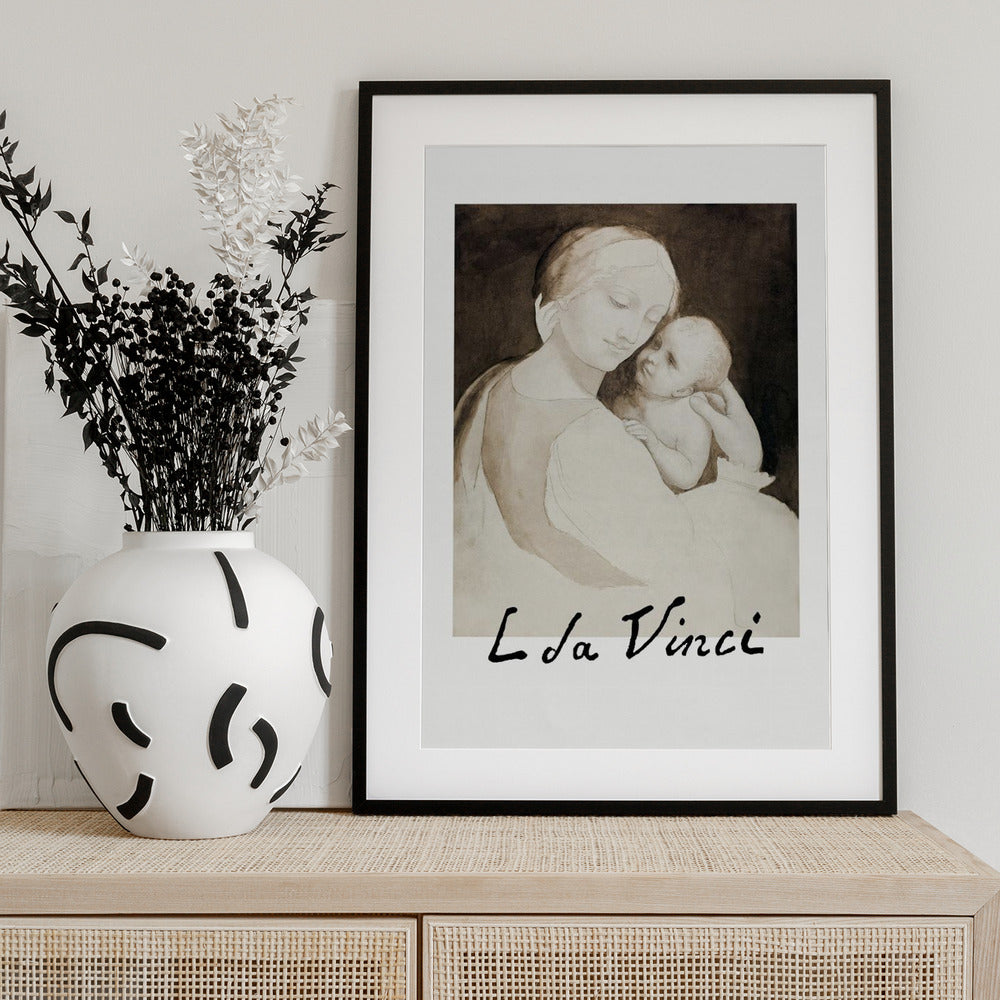 Madonna and Child - Art Print by Leonardo da Vinci