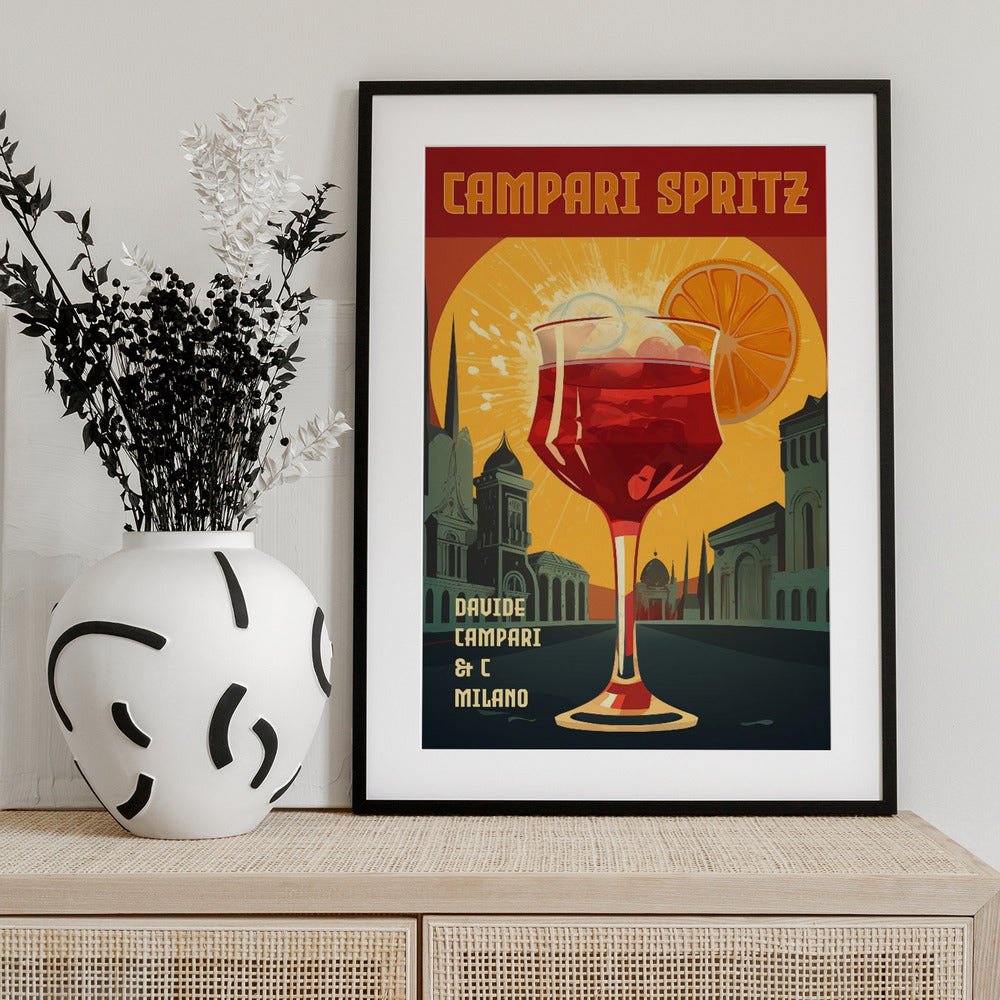 Campari Spritz - Art Print by Andreas Magnusson