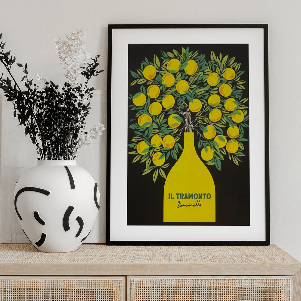 Limoncello Il Tramonto - Art Print by Andreas Magnusson