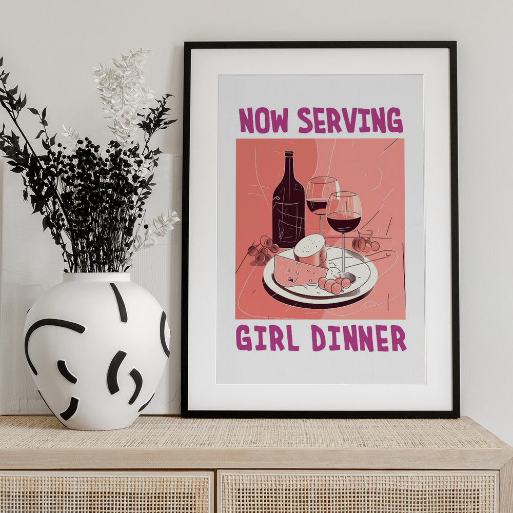 Girl Dinner No 1 - Art Print by Andreas Magnusson