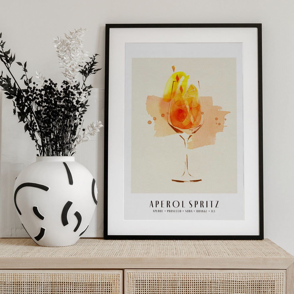 Aperol Spritz - Art Print by Ekaterina Koroleva