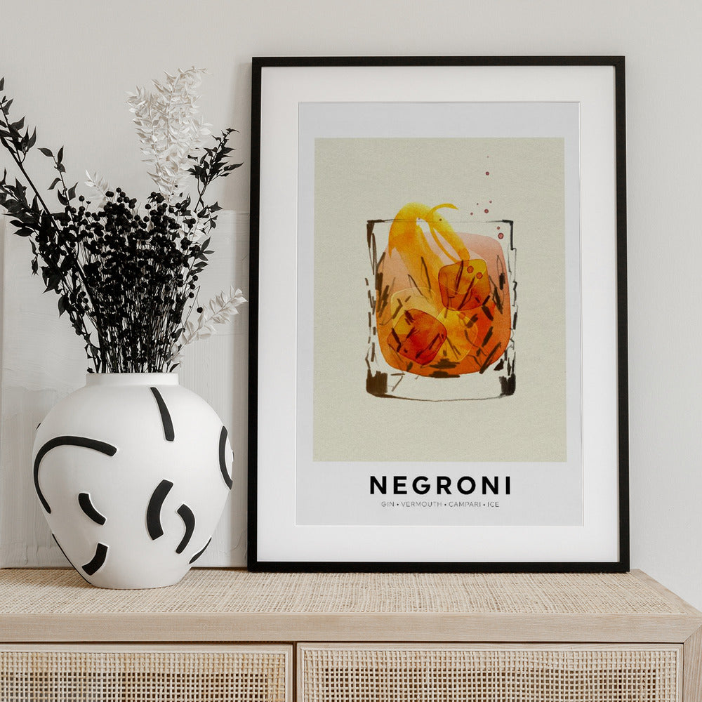 Negroni - Art Print by Ekaterina Koroleva