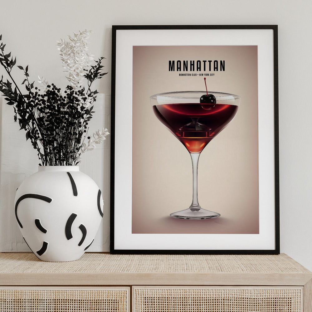 Manhattan Cocktail - Art Print by Andreas Magnusson