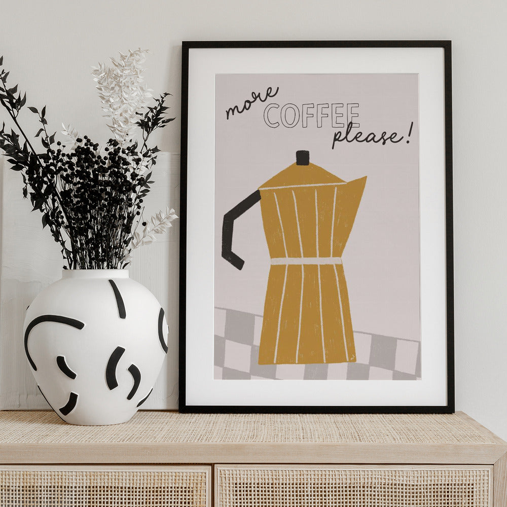 More Coffee - Art Print by Menina Lisboa